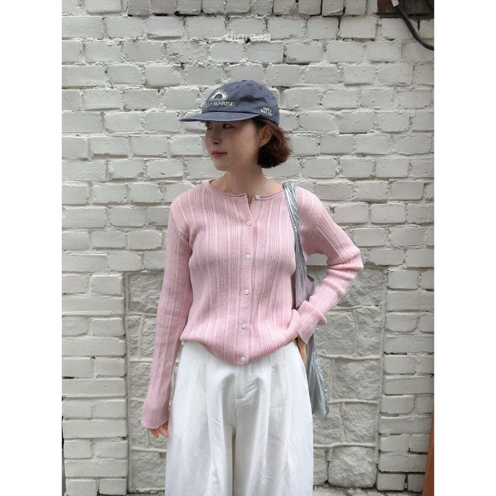 26夏 正韓 DIGREEN｜Daily Neutral  壓紋 針織外套 親子款-細節圖6