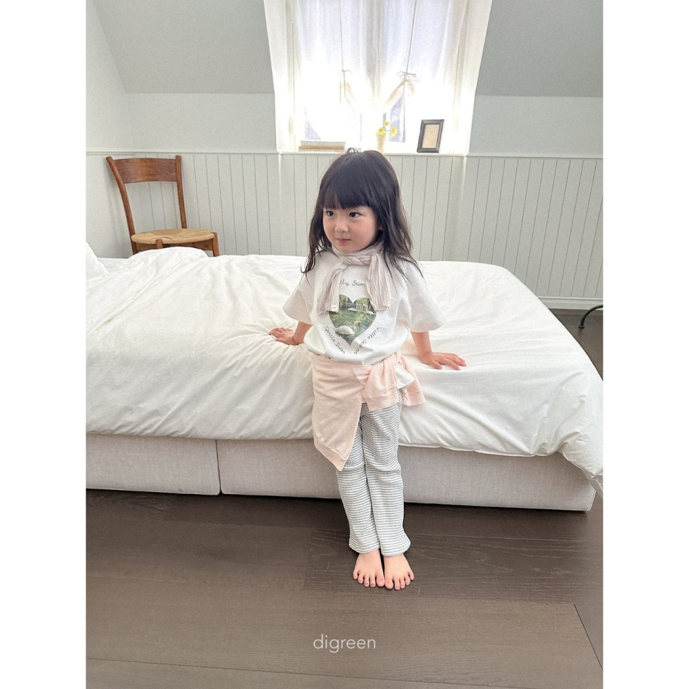 26夏 正韓 DIGREEN｜Daily Neutral  天鵝印花短T 親子款-細節圖2