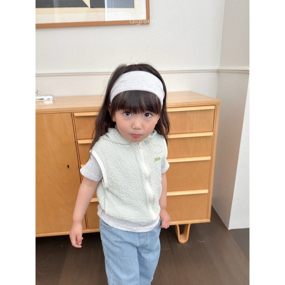 26夏 正韓 DIGREEN｜Daily Neutral 格紋連帽背心-細節圖5