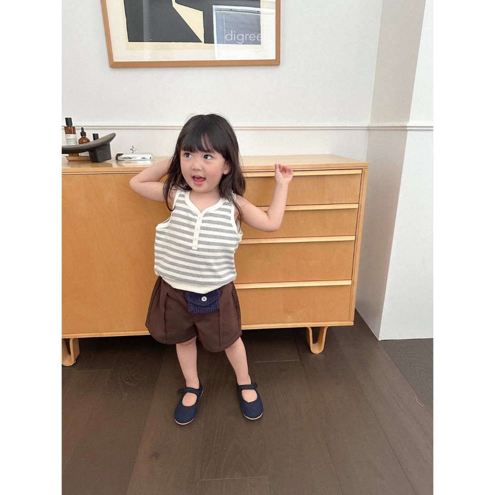 26夏 正韓 DIGREEN｜Daily Neutral 經典條紋 短背心-細節圖5
