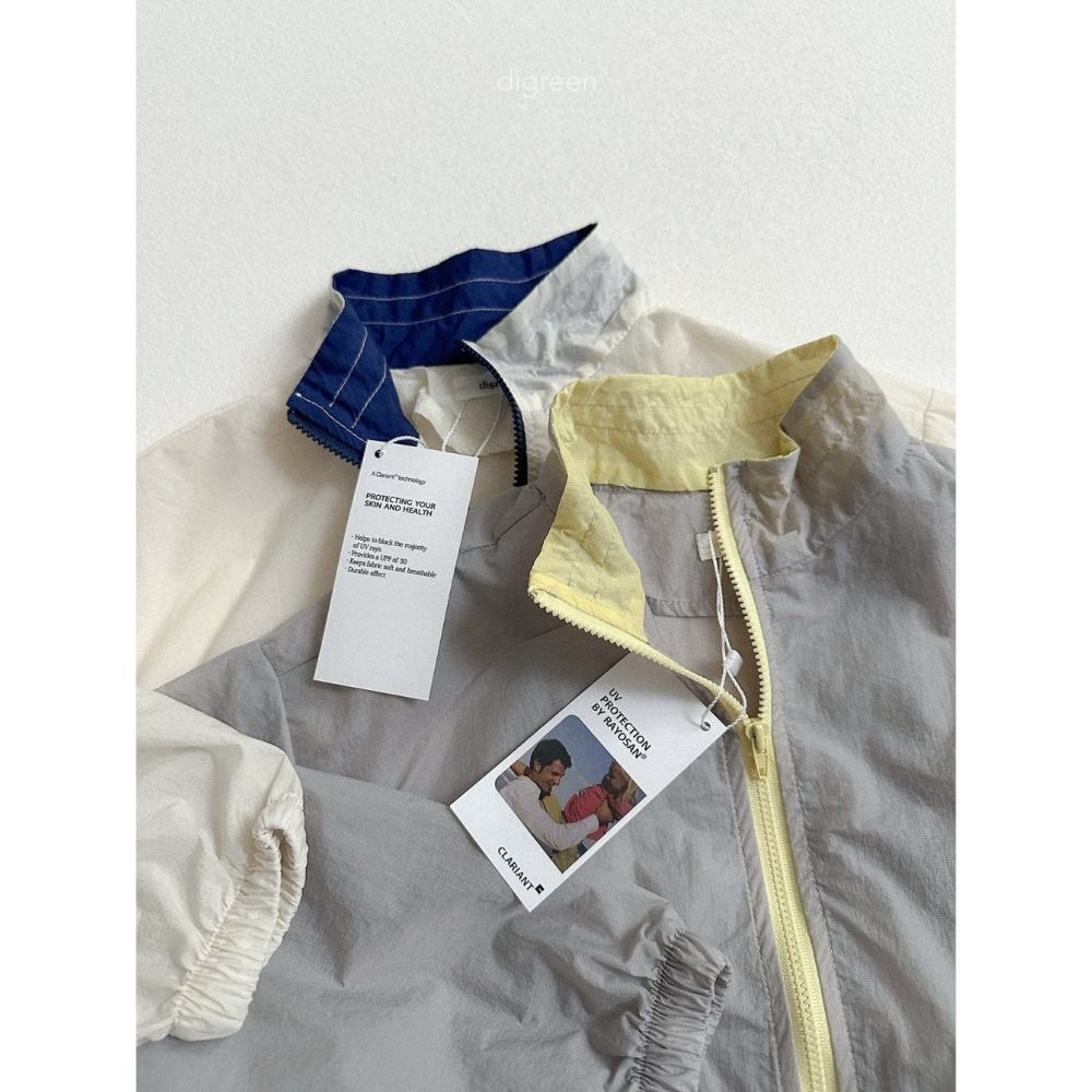 26夏 正韓 DIGREEN｜Daily Neutral  細緻配色 薄透防曬外套-細節圖3