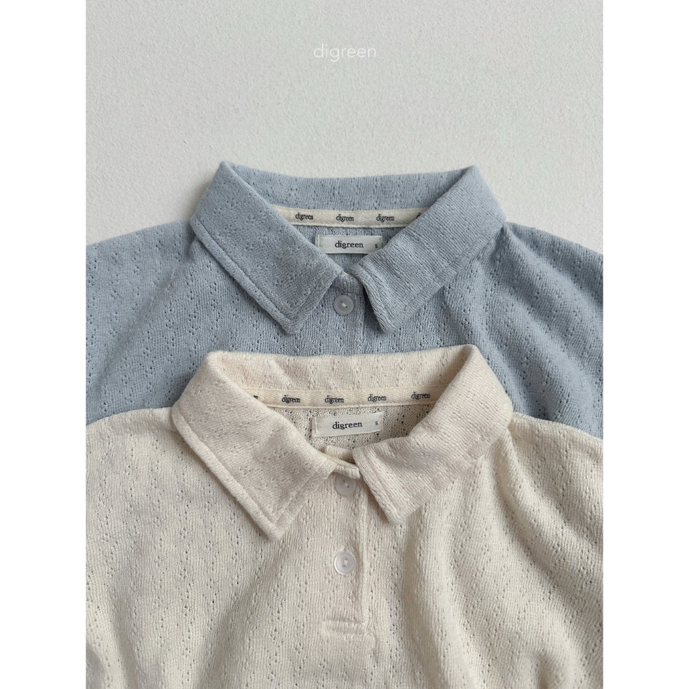 26夏 正韓 DIGREEN｜Daily Neutral 綿柔感 印花 POLO衫-細節圖2