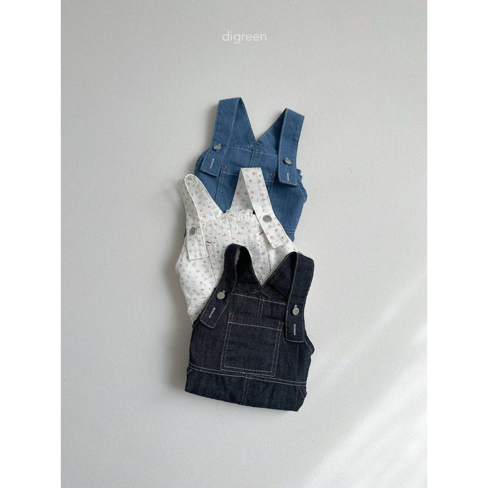 26夏 正韓 DIGREEN｜Daily Neutral  只有小孩可以 吊帶短褲-細節圖2