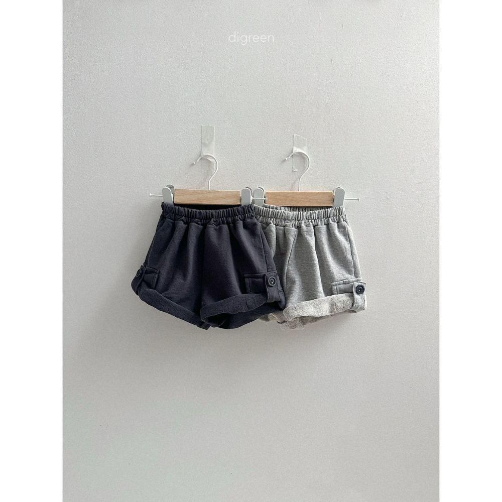 26夏 正韓 DIGREEN｜Daily Neutral  側口袋 可反折 五分短褲-細節圖2
