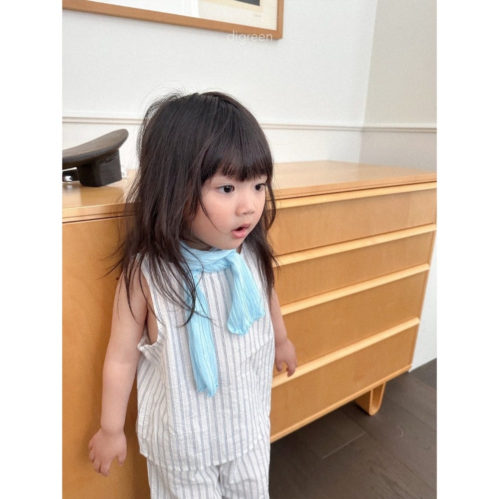 26夏 正韓 DIGREEN｜Daily Neutral 直條薄透 無袖上衣-細節圖4