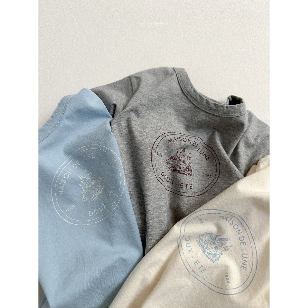 26夏 正韓 DIGREEN｜Daily Neutral  小城堡 印花短T-細節圖2