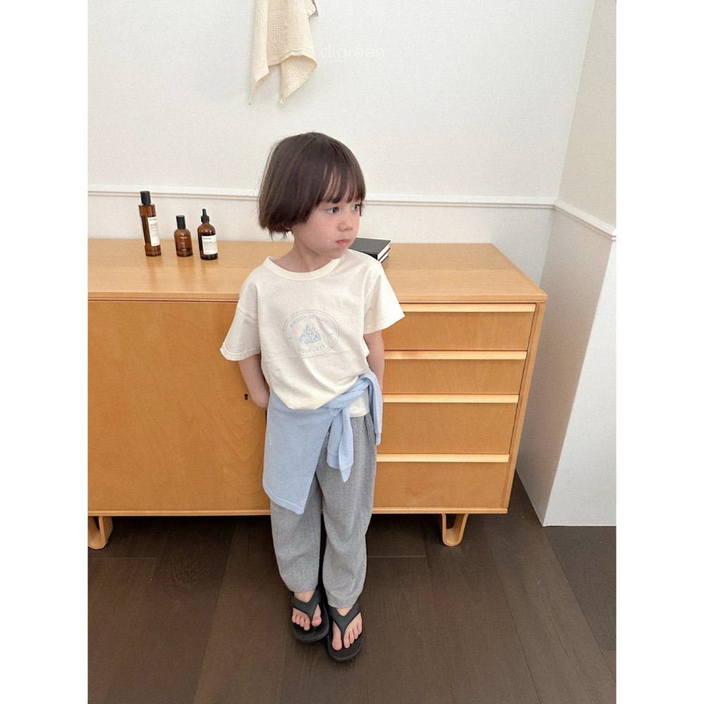 26夏 正韓 DIGREEN｜Daily Neutral  小城堡 印花短T-細節圖3