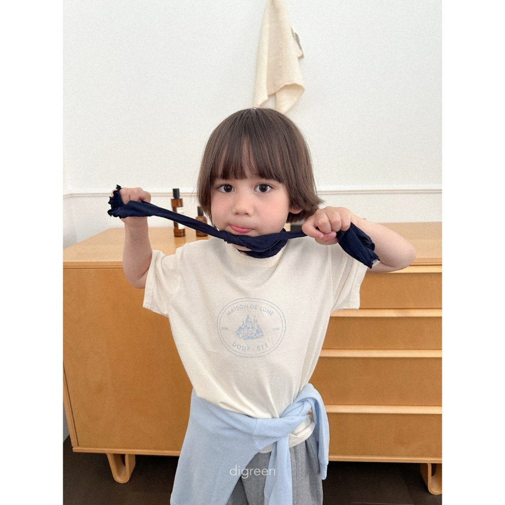 26夏 正韓 DIGREEN｜Daily Neutral  小城堡 印花短T-細節圖6