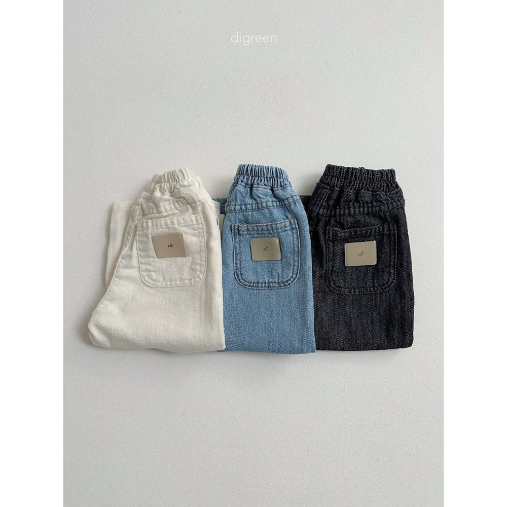 26夏 正韓 DIGREEN｜Daily Neutral 極簡 鬆緊直筒牛仔褲-細節圖2