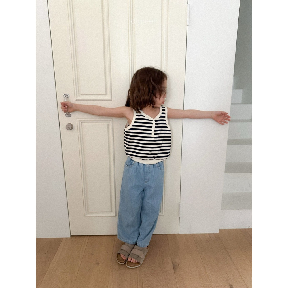 26夏 正韓 DIGREEN｜Daily Neutral 極簡 鬆緊直筒牛仔褲-細節圖8