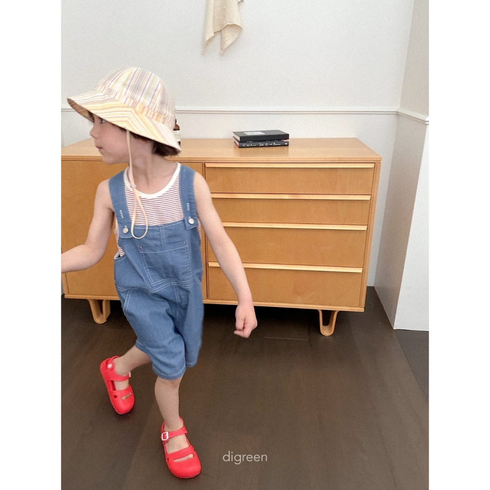 26夏 正韓 DIGREEN｜Daily Neutral 細條紋 無袖上衣-細節圖3