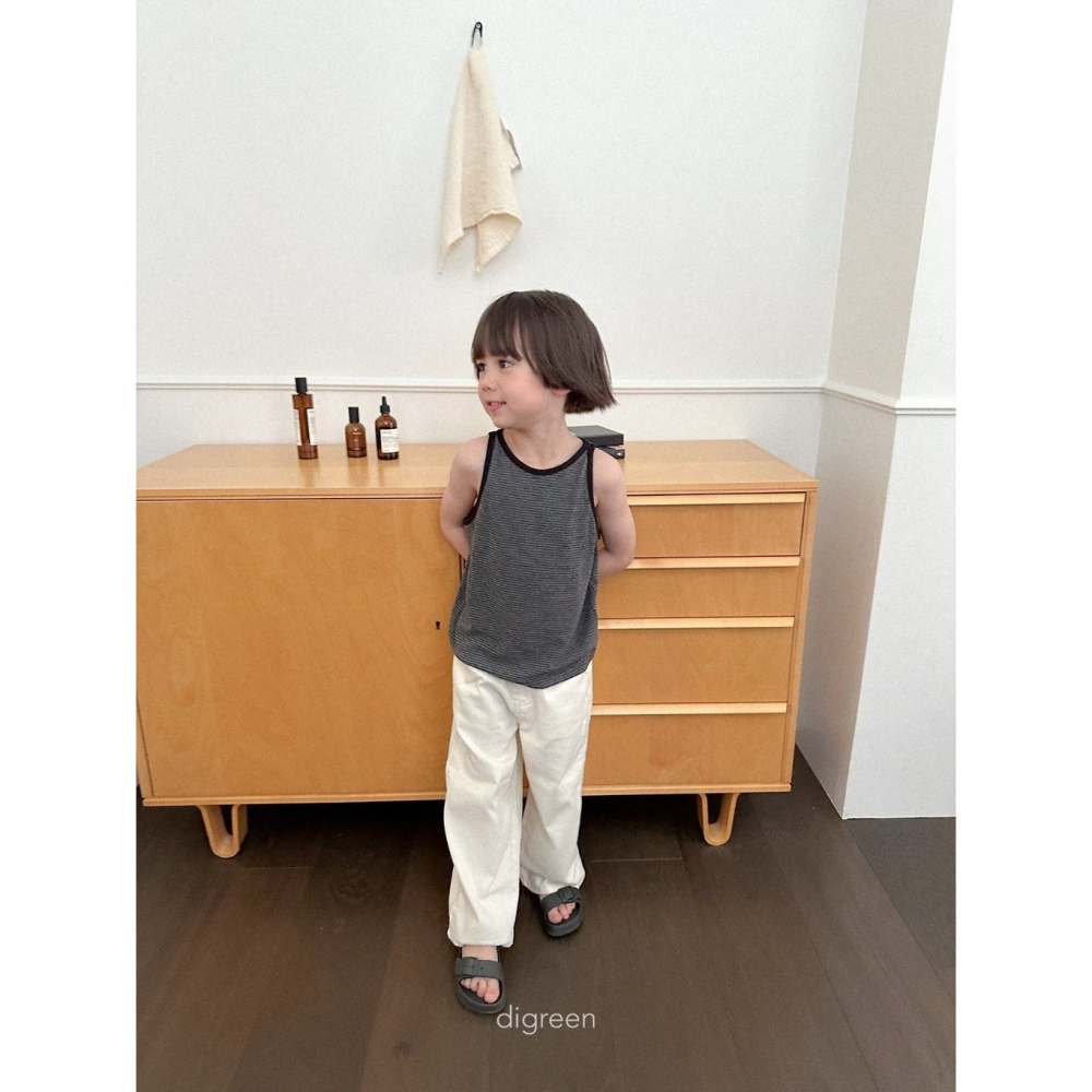 26夏 正韓 DIGREEN｜Daily Neutral 細條紋 無袖上衣-細節圖5