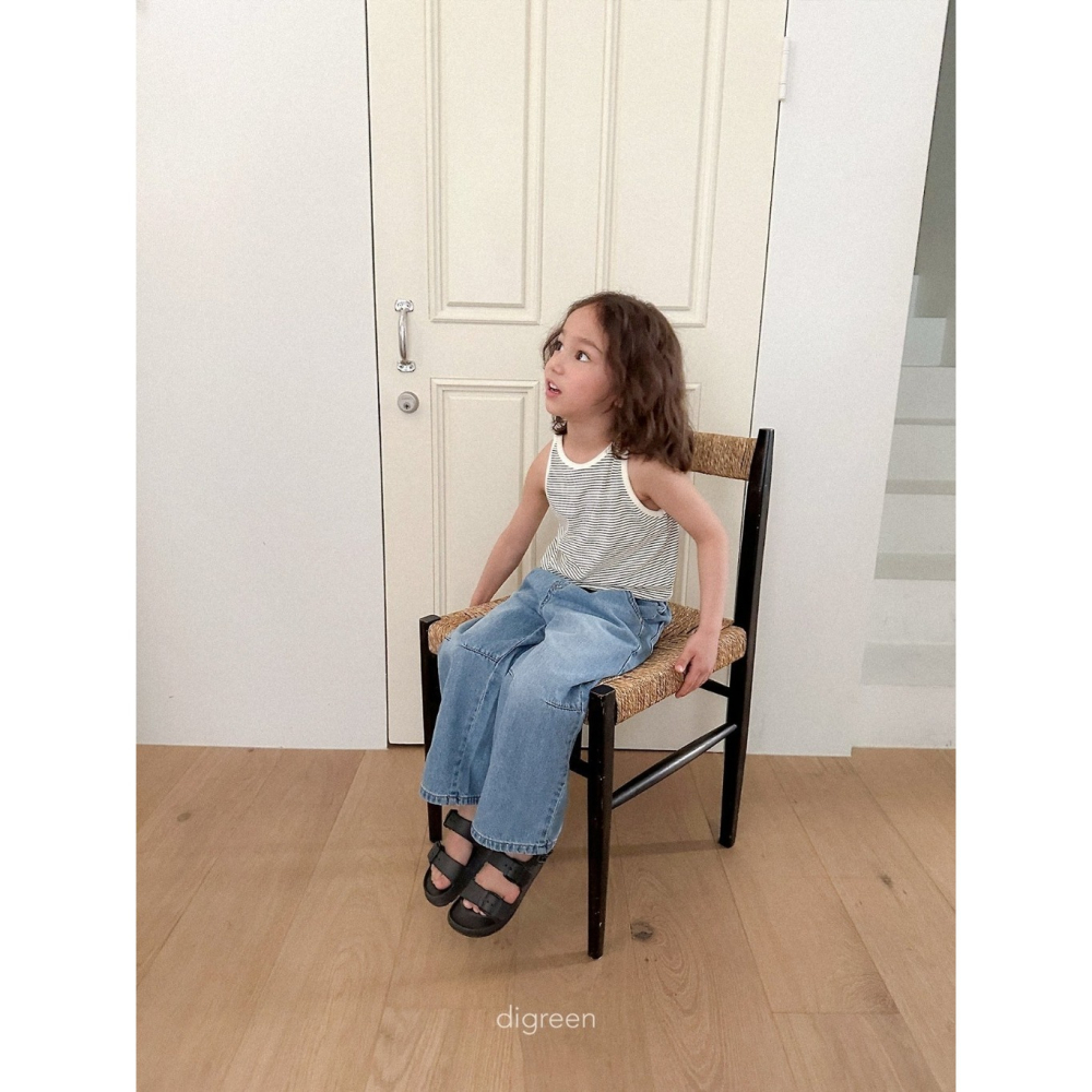 26夏 正韓 DIGREEN｜Daily Neutral 細條紋 無袖上衣-細節圖6