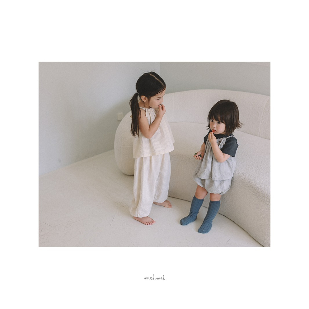 26夏 正韓 MELMEL｜Soft Daily 細肩抓皺上衣-細節圖5