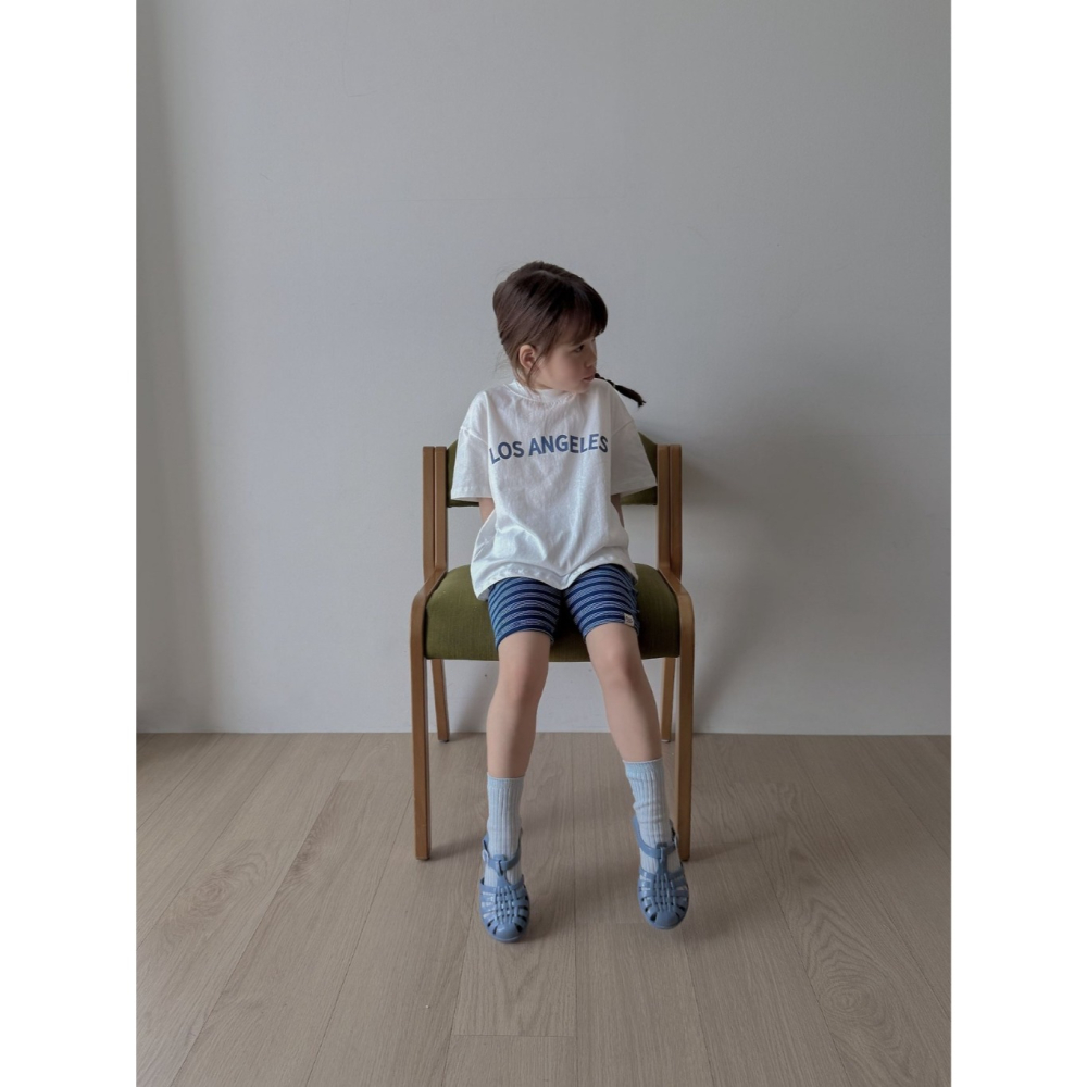 26夏 正韓 The Plain | Daily Little  條紋五分內搭褲-細節圖3