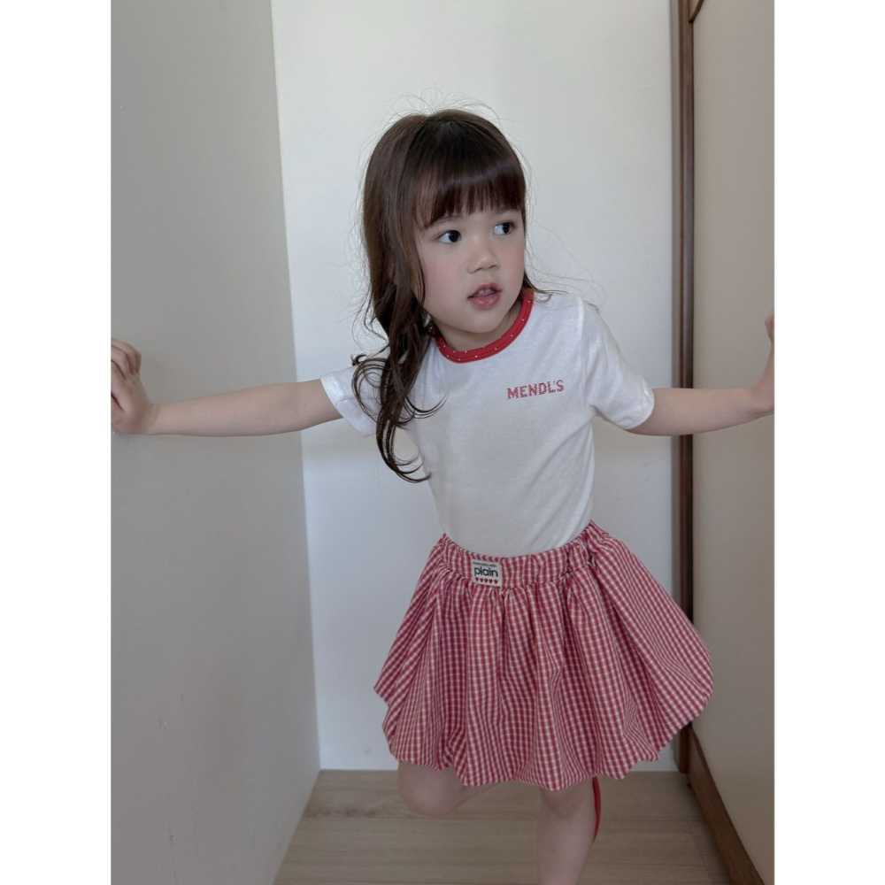 26夏 正韓 The Plain | Daily Little 澎澎格紋 南瓜裙-細節圖4
