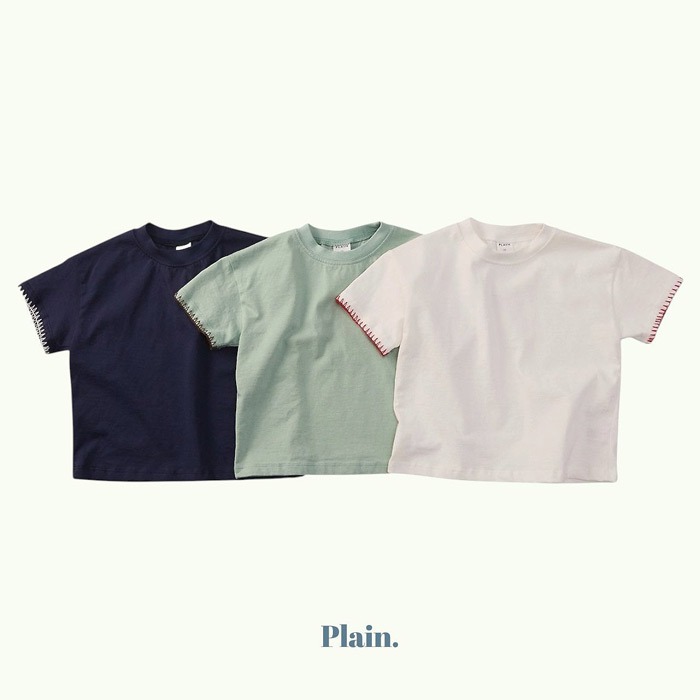 26夏 正韓 The Plain | Daily Little 車線小細節 簡約短T 大推 自留款-細節圖2