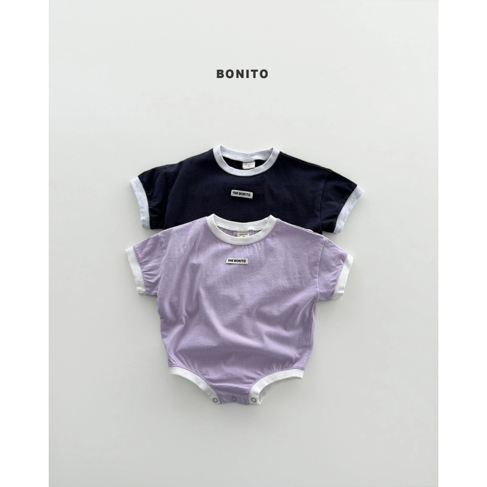 26夏 正韓 Bonito 小標 素色 包屁衣-細節圖2