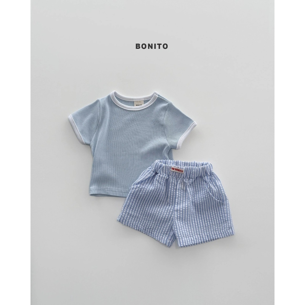 26夏 正韓 Bonito 夏日直條 清爽套裝-細節圖2
