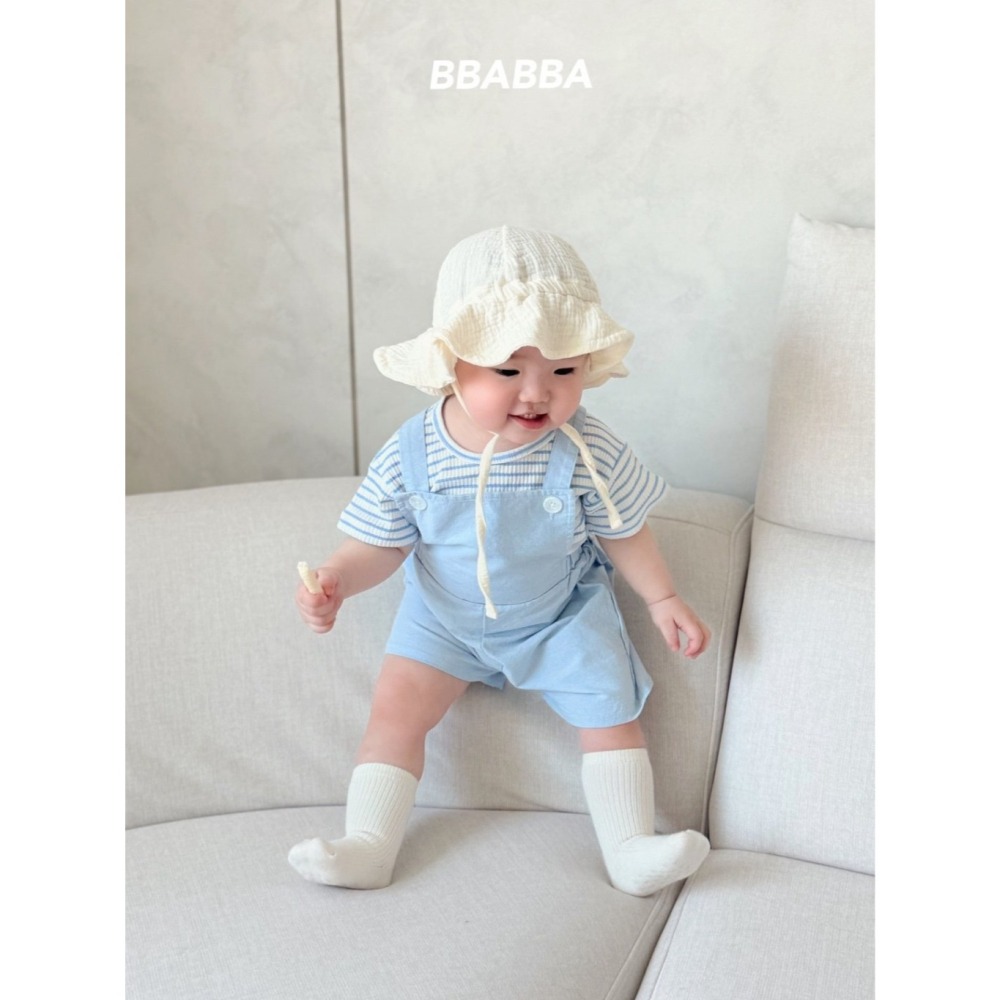 26夏 正韓 Bbabba ｜Cream Baby 夏日輕薄 吊帶褲-細節圖2