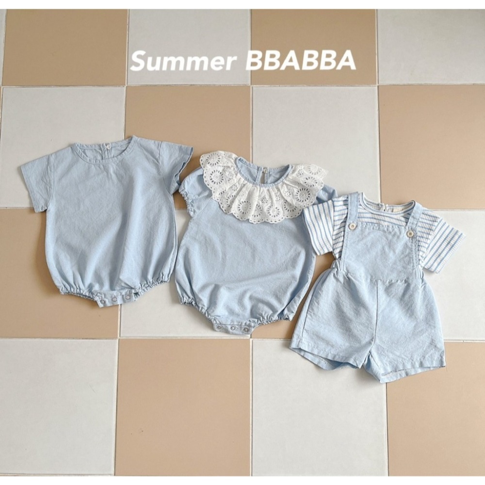 26夏 正韓 Bbabba ｜Cream Baby 夏日輕薄 吊帶褲-細節圖5