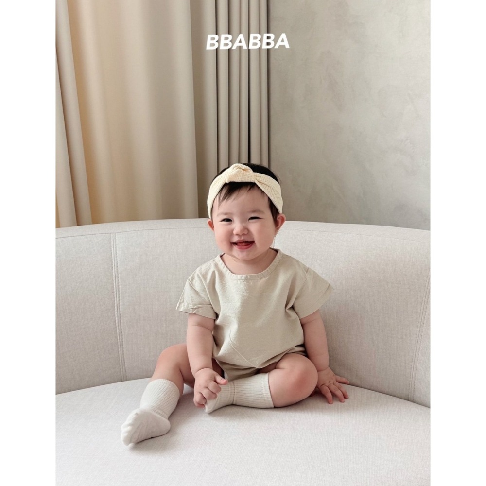 26夏 正韓 Bbabba ｜Cream Baby 素素的也是一種美 包屁衣-細節圖3