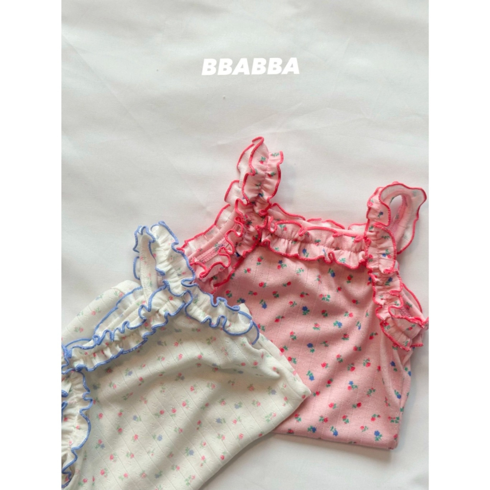 26夏 正韓 Bbabba ｜Cream Baby 小花花 清涼 包屁衣-細節圖4