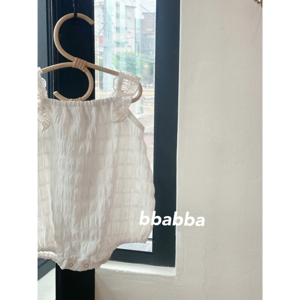 26夏 正韓 Bbabba ｜Cream Baby  甜美蕾絲 包屁衣 大推-細節圖5