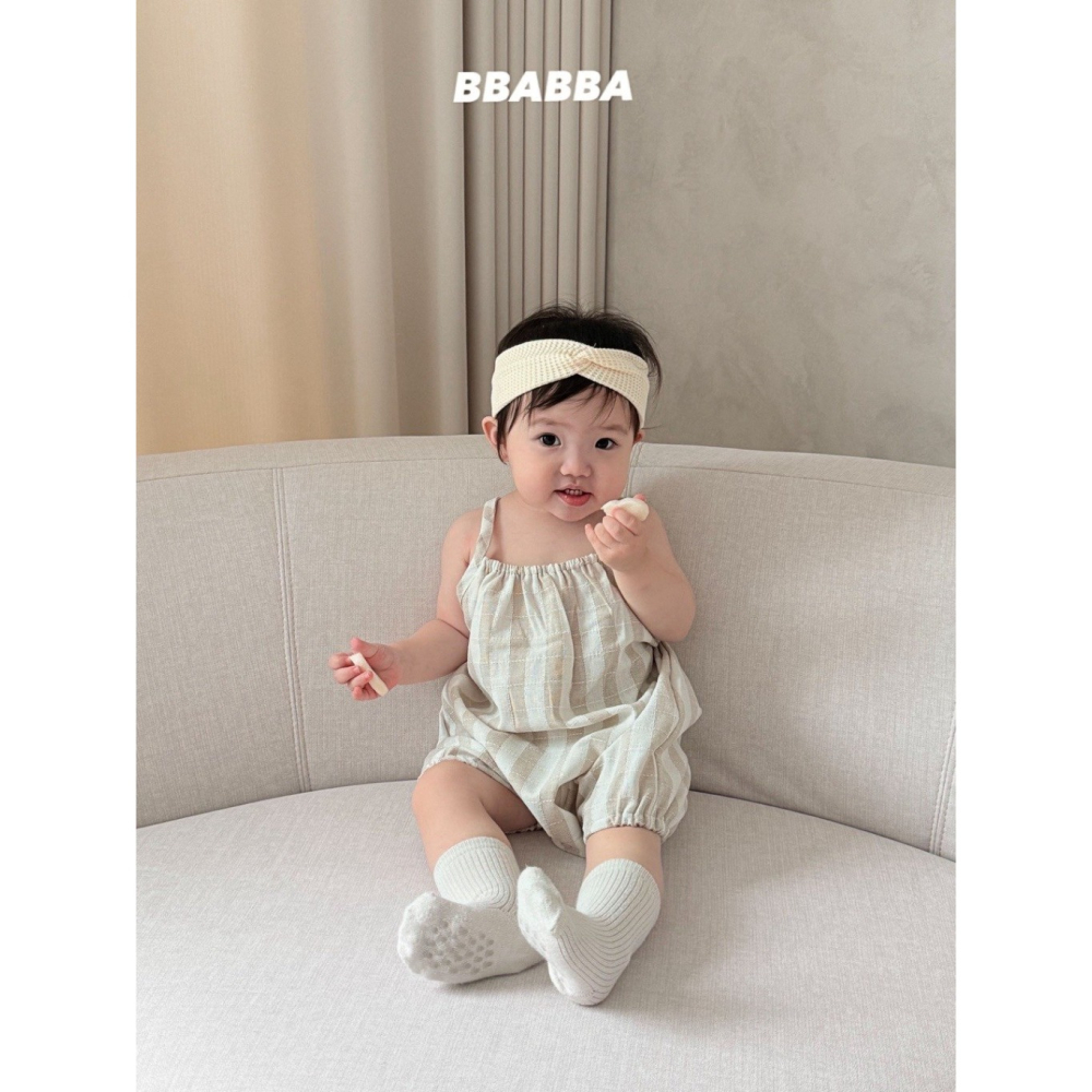 26夏 正韓 Bbabba ｜Cream Baby 日系配色 吊帶褲-細節圖3