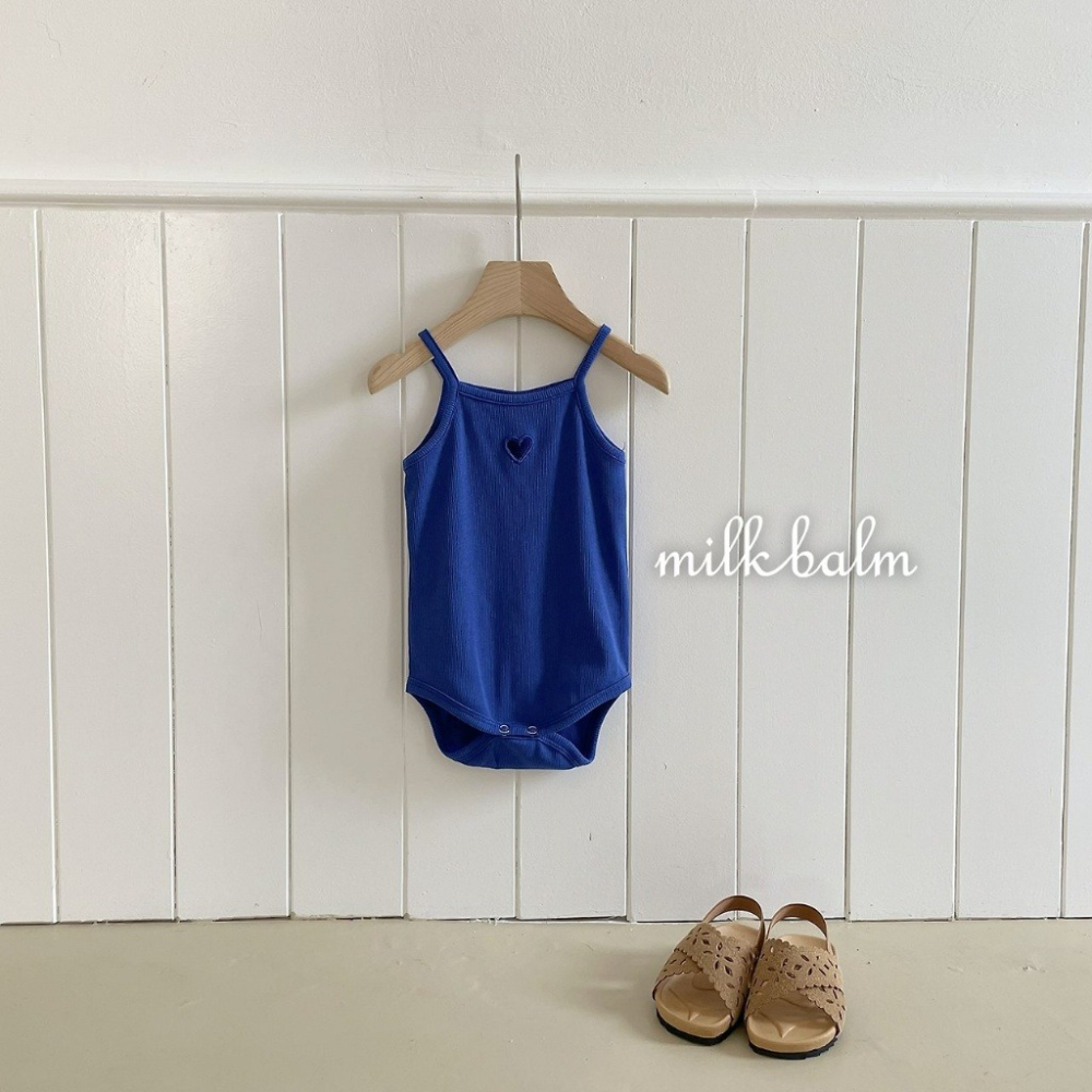 26夏 正韓 Milkblam | Petit Bloom 小簍空 愛心 包屁衣-細節圖4