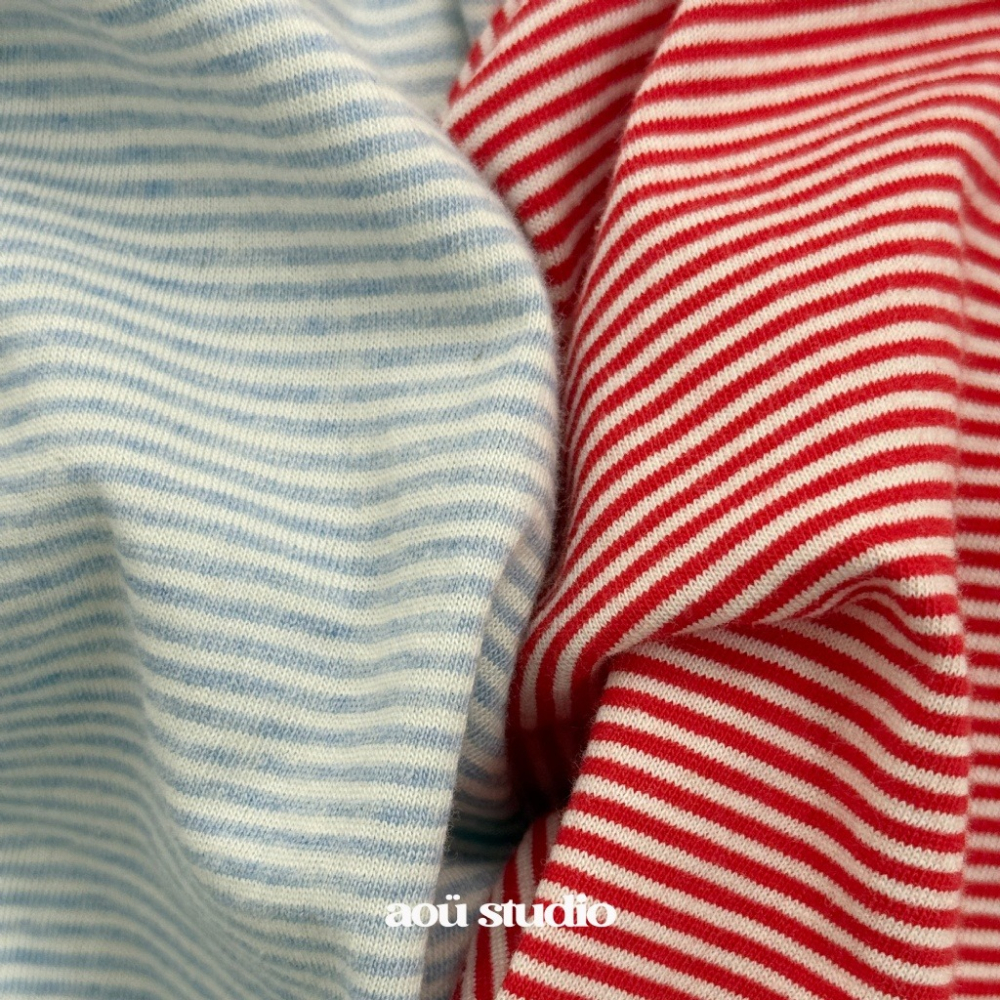 26夏 正韓 Aou | Soft Stripe Mood 溫柔系條紋 柔軟T 大推自留款-細節圖5
