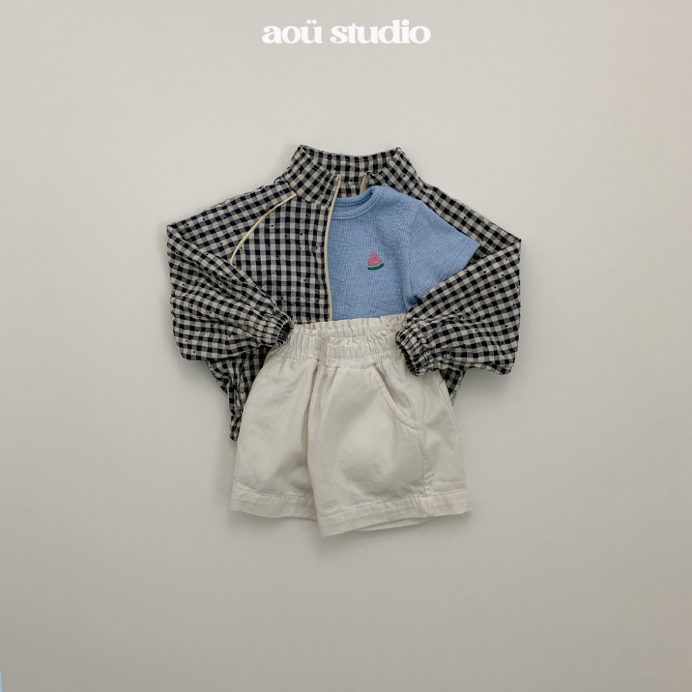 26夏 正韓 Aou | Soft Stripe Mood 來片小西瓜 順身羅紋T-細節圖3