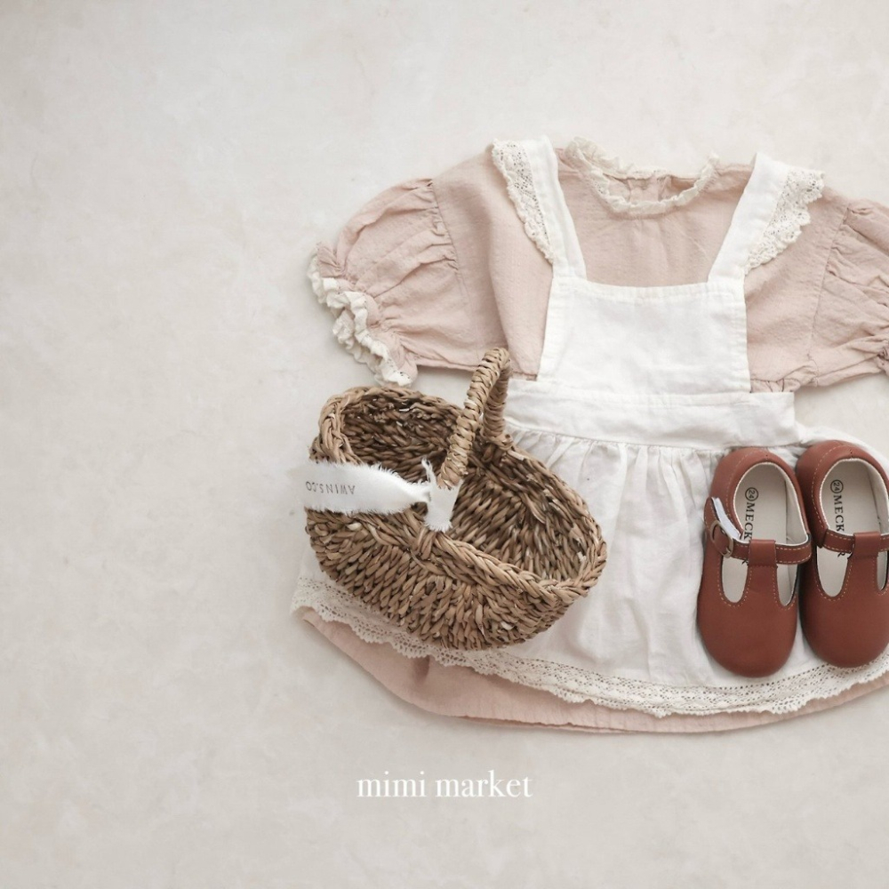 26夏 正韓 Mimimarket | Cream Linen 泡泡紗 公主袖 洋裝 大推氣質款-細節圖4