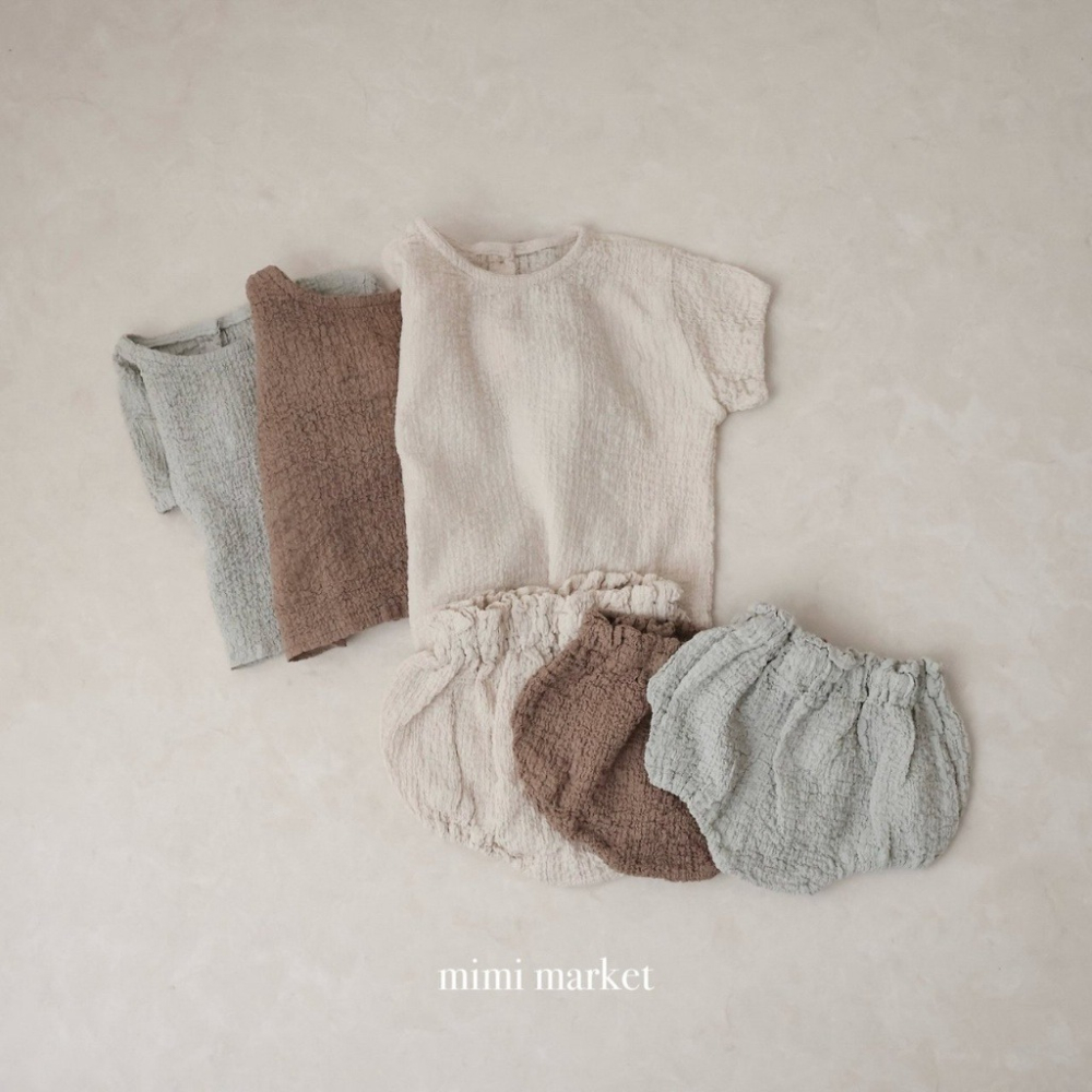 26夏 正韓 Mimimarket | Cream Linen 微皺感 泡泡紗 簡約上衣-細節圖4