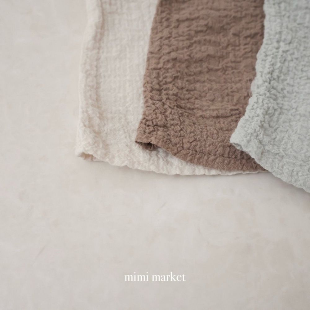 26夏 正韓 Mimimarket | Cream Linen 微皺感 泡泡紗 簡約上衣-細節圖5