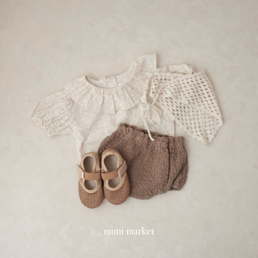 26夏 正韓 Mimimarket | Cream Linen 微皺感 泡泡紗 簡約澎澎褲-細節圖7