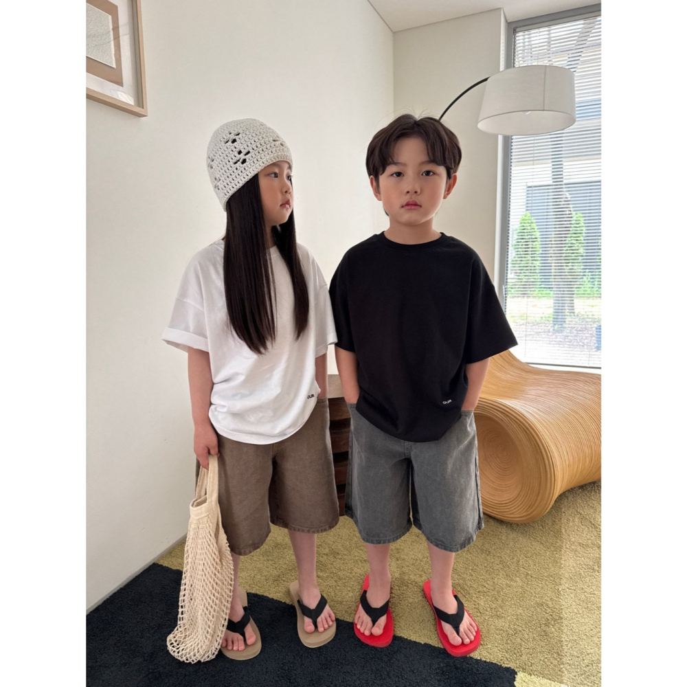 26夏 正韓 OUR Summer Label 極簡小刺繡標語 短T 大推款 小編自留款-細節圖4