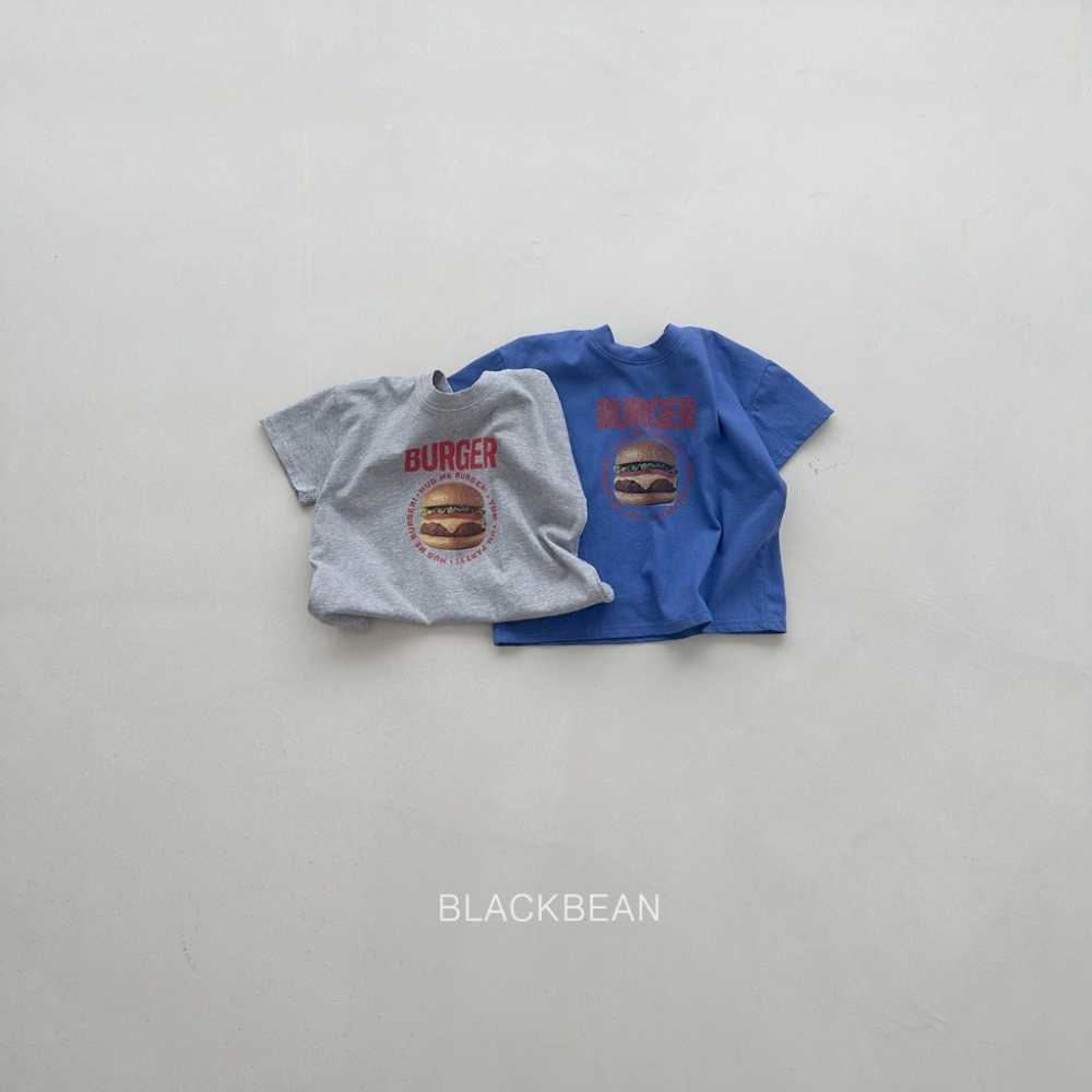 26夏 正韓 BLACKBEAN｜Summer Collection Vol.2 大俠愛吃漢堡堡 印花短T-細節圖2