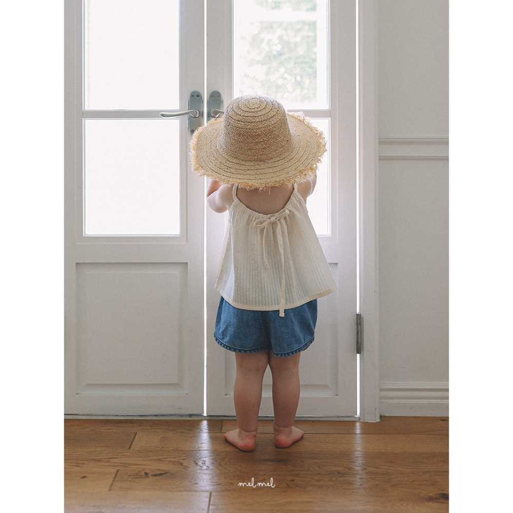 26夏 正韓 MELMEL｜Summer Drop 02 質感 牛仔短褲-細節圖4