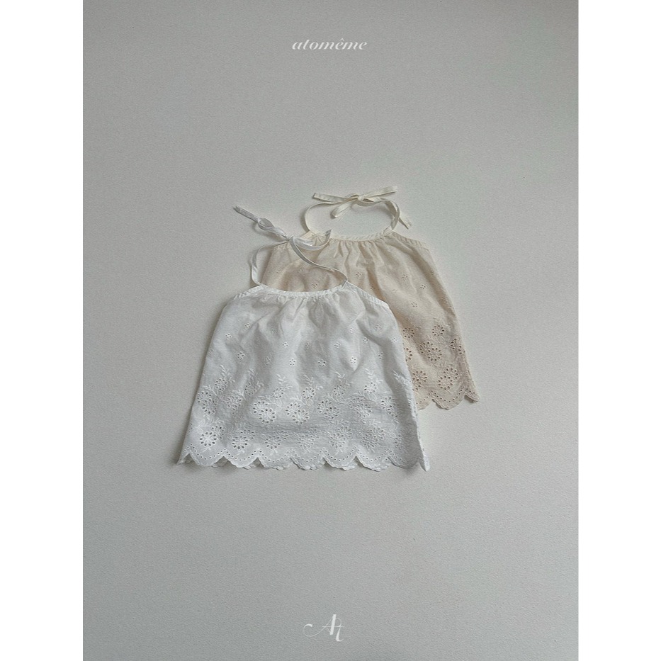26夏 正韓 Atomeme ｜Second Summer Story 質感布蕾絲 綁帶上衣 大推款-細節圖8