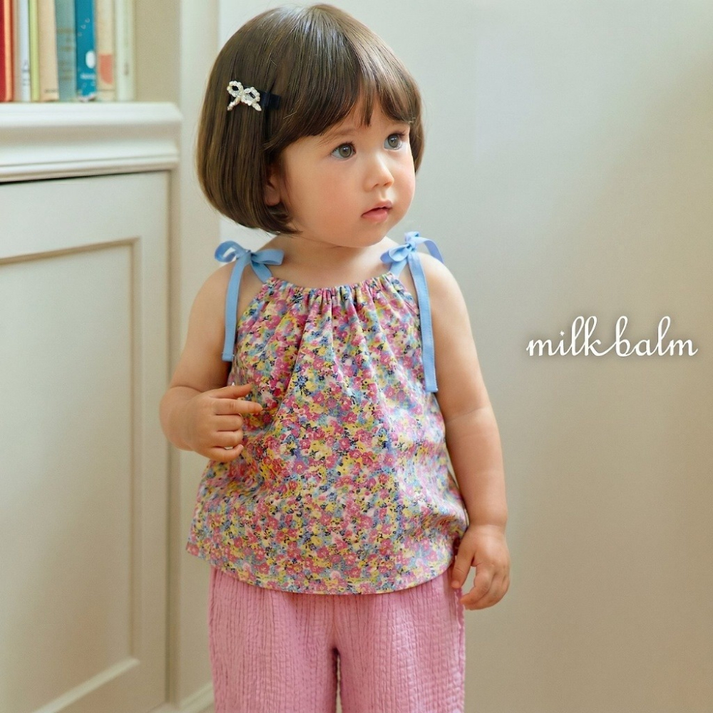 26夏 正韓 Milkbalm｜Second Summer Story 綁帶 傘狀無袖背心-細節圖2