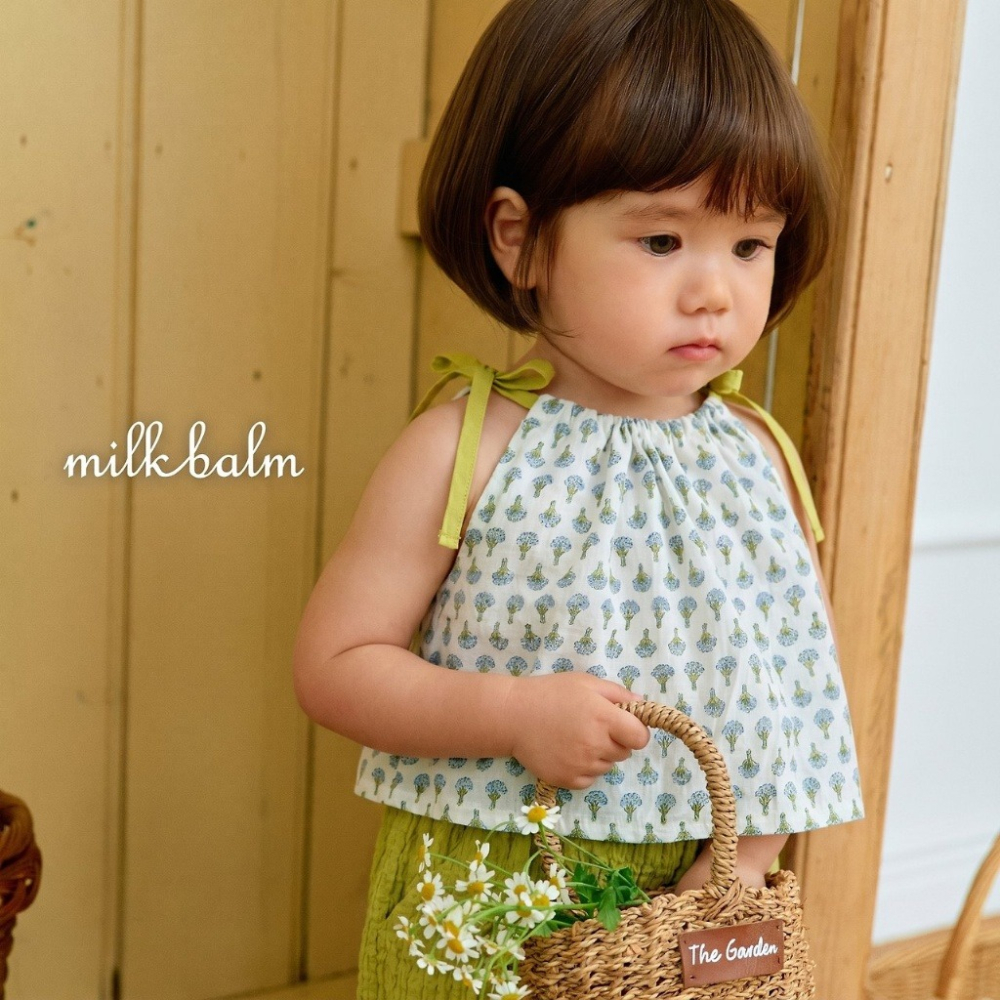 26夏 正韓 Milkbalm｜Second Summer Story 綁帶 傘狀無袖背心-細節圖3