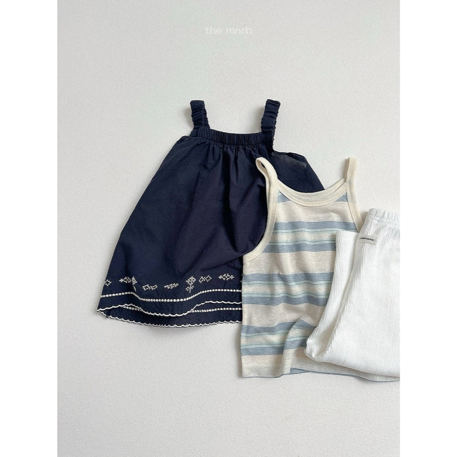 26夏 正韓 Minirobe｜Summer Market #02 下擺刺繡 無袖上衣-細節圖2