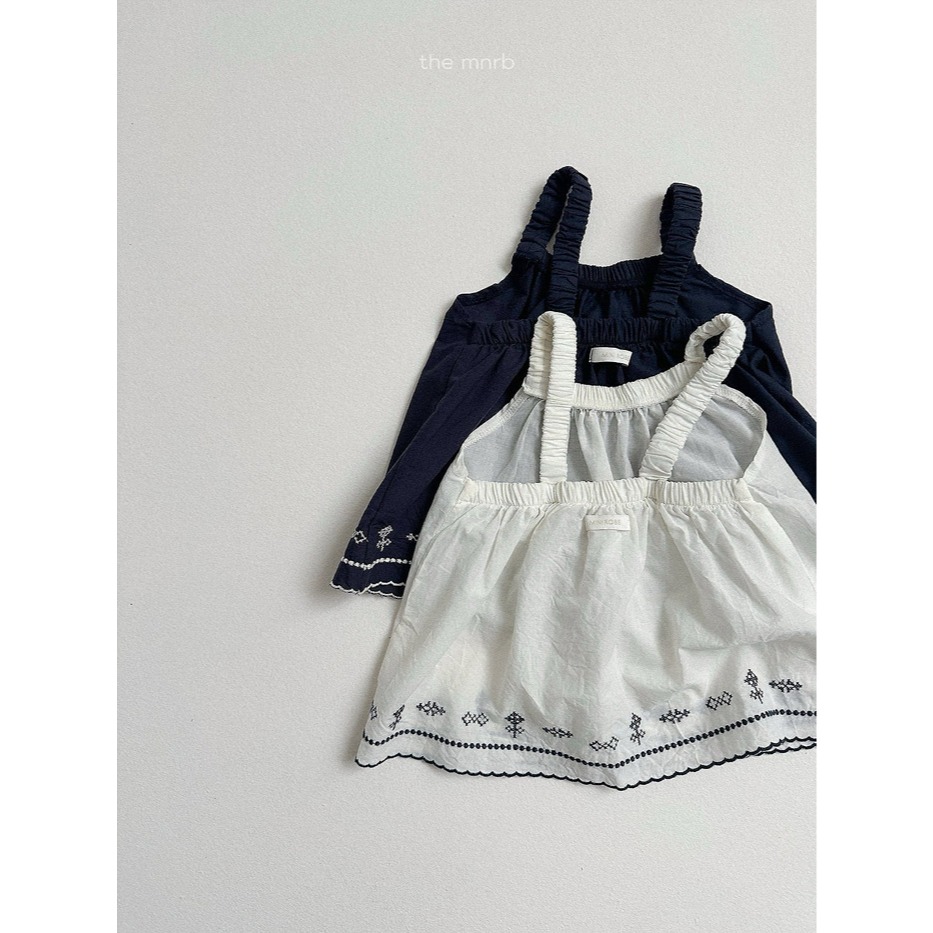 26夏 正韓 Minirobe｜Summer Market #02 下擺刺繡 無袖上衣-細節圖4