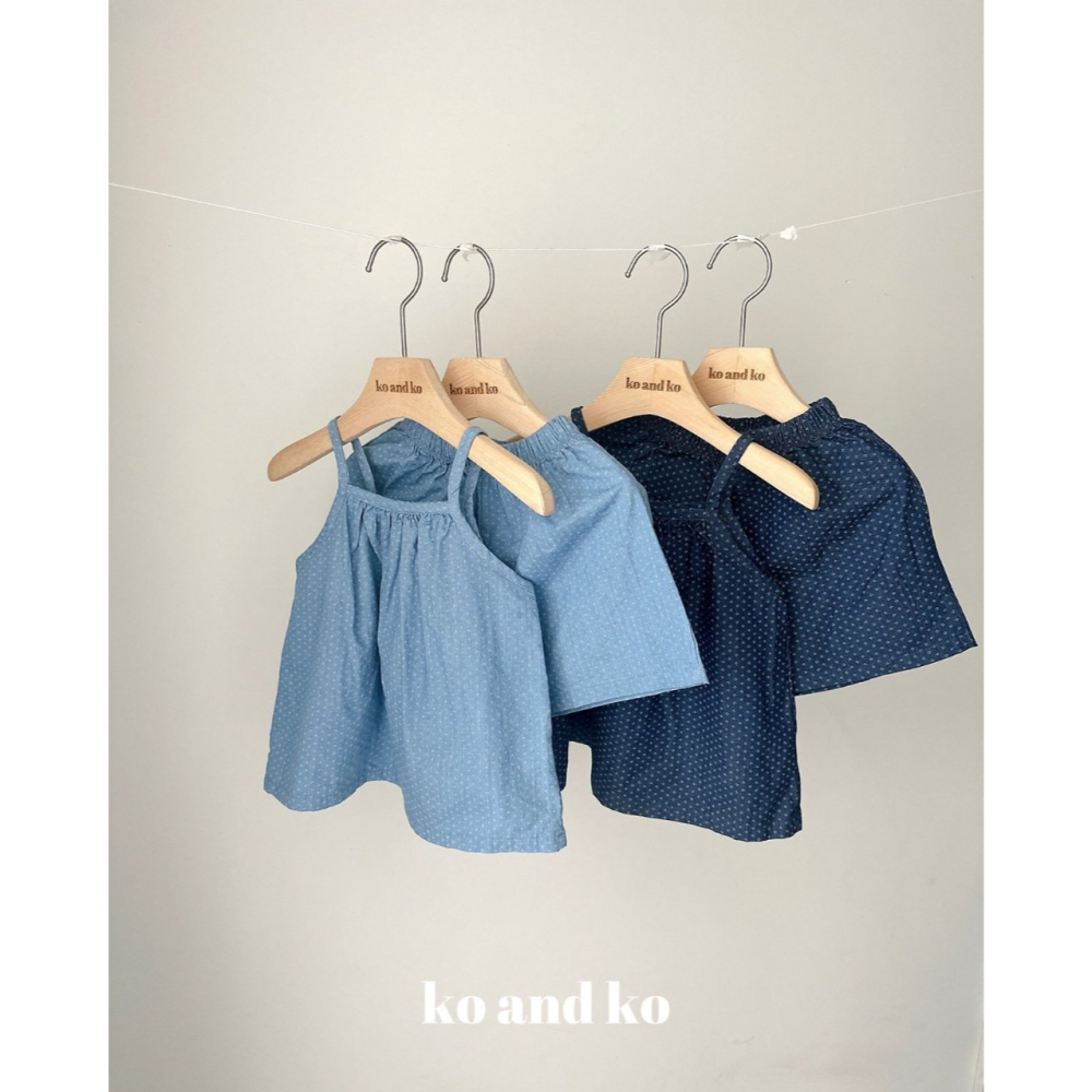 26夏 正韓 Koandko｜Sunlit Days 小巧思 無袖牛仔套裝-細節圖2
