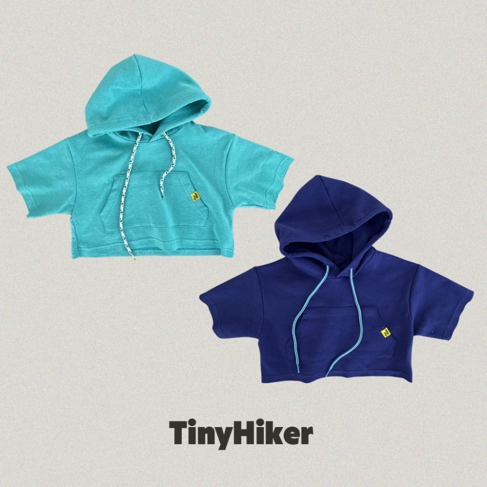 【26秋 】正韓 TinyHiker | 童年時光 亮色系 七分落肩 連帽上衣-細節圖2