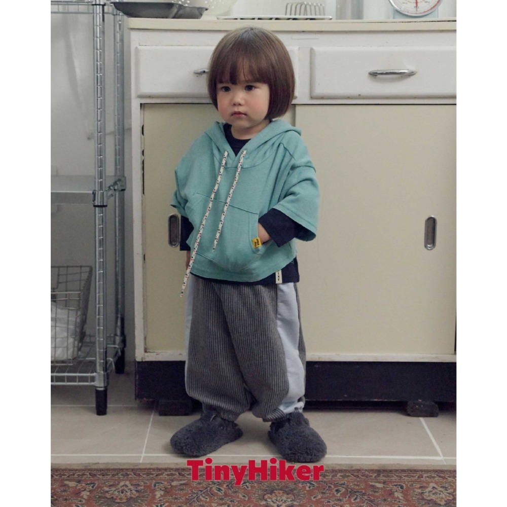 【26秋 】正韓 TinyHiker | 童年時光 亮色系 七分落肩 連帽上衣-細節圖6