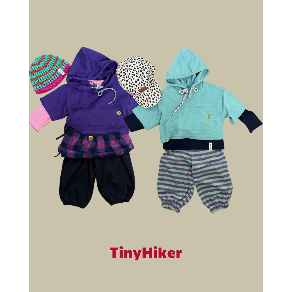 【26秋 】正韓 TinyHiker | 童年時光 亮色系 七分落肩 連帽上衣-細節圖9