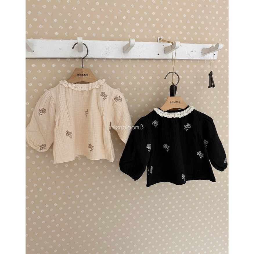 【26秋 】正韓 Bloom.B | 秋日呢喃 氣質刺繡 上衣 大推款-細節圖4
