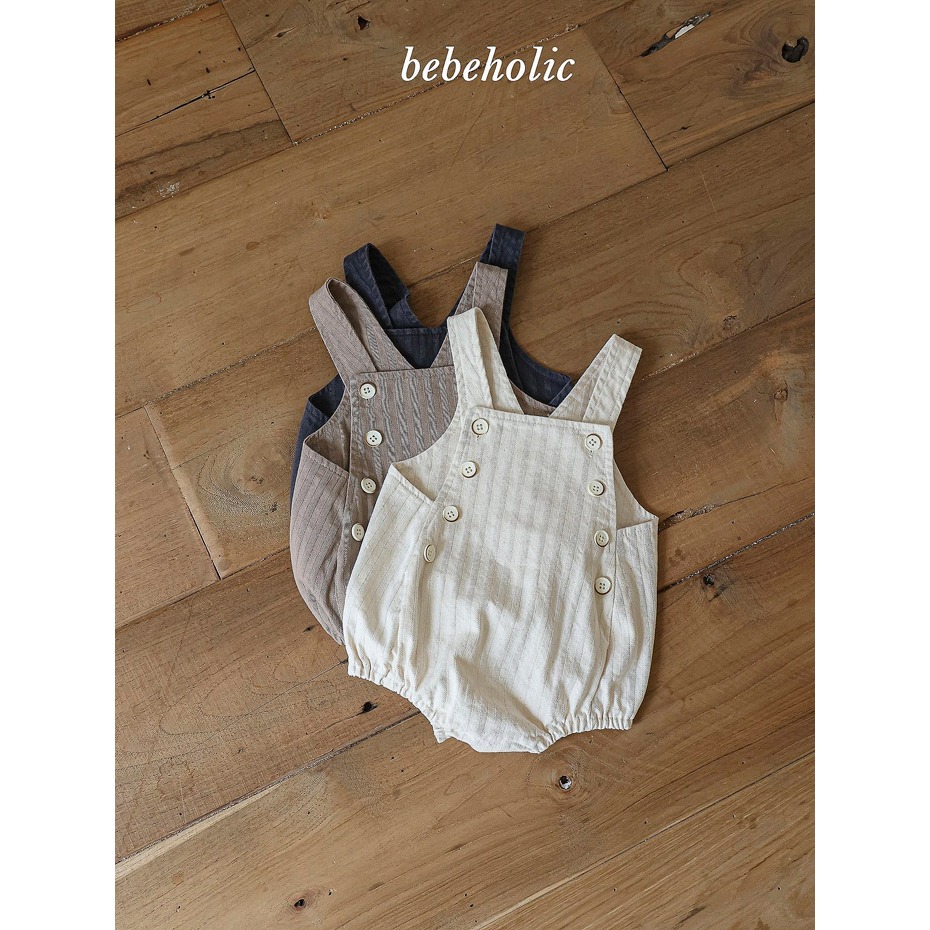 【26秋 】正韓 Bebeholic | 暖暖擁抱 經典排扣 吊帶褲 男寶大推款-細節圖5